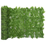 Balkonsko platno z zelenim listjem 600x75 cm