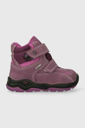 Otroški zimski škornji Primigi vijolična barva - vijolična. Zimski čevlji iz kolekcije Primigi. Podloženi model izdelan iz kombinacije semiš usnja in tekstilnega materiala. Model s tekstilno notranjostjo
