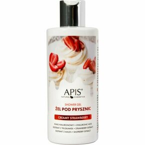 Apis Natural Cosmetics Creamy Strawberry vlažilen gel za prhanje 300 ml