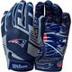 New England Patriots Wilson NFL Stretch Fit rokavice