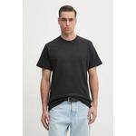 Bombažna kratka majica G-Star Raw črna D26449.C784