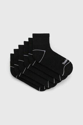 Nogavice Timberland 3-pack črna barva