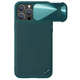 Nillkin camshield usnjeni ovitek za iphone 14 pro max s pokrovom za kamero zelen
