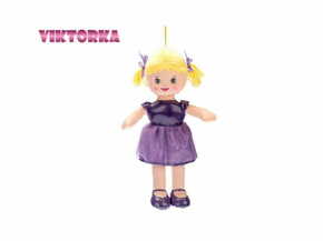 Mikro Trading Viktorka krpasta lutka 32 cm češkogovoreča