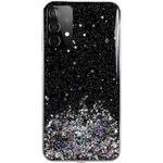 Wozinsky Star Glitter silikonski ovitek za Samsung Galaxy A72 5G - Črna KP8817