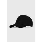 Bombažna bejzbolska kapa New Era črna barva, LOS ANGELES LAKERS - črna. Kapa s šiltom vrste baseball iz kolekcije New Era. Model izdelan iz tkanine z nalepko.