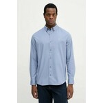 Srajca Calvin Klein Jeans moška, LV140EM125 - modra. Srajca iz kolekcije Calvin Klein Jeans, izdelana iz tanke, rahlo elastične tkanine. Model iz izjemno udobne tkanine z visoko vsebnostjo bombaža.