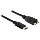 Delock Black SuperSpeed USB 10 Gbps (USB 3.1, Gen 2) USB tipa C™ moški in USB tipa Micro-B moški 1 m
