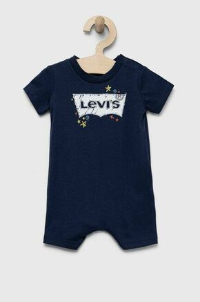 Otroški pajac Levi's - mornarsko modra. Pajac za dojenčka iz kolekcije Levi's. Model izdelan iz udobne pletenine. Nežen material