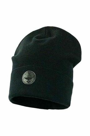 Otroška kapa Jamiks HARVIN črna barva - črna. Otroška kapa iz kolekcije Jamiks. Model izdelan iz pletenine z nalepko.
