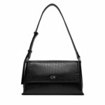 Ročna torba Calvin Klein Ck Daily Shoulder Bag_Croco K60K612142 Črna