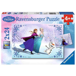 Ravensburger Ledeno kraljestvo Puzzle: Sestri za vedno 2x24 kosov