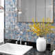 shumee Samolepilne mozaik ploščice 22 kosov sive in modre 30x30 cm