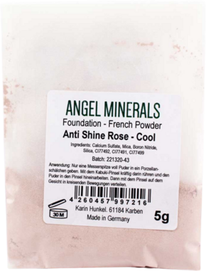 "ANGEL MINERALS French Powder Foundation Refill - Anti Shine Rose"