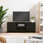 Vidaxl TV omarica črna 102x30x37,5 cm inženirski les