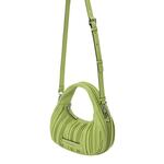 Torbica Karl Lagerfeld zelena barva - zelena. Srednje velika torbica iz kolekcije Karl Lagerfeld. Model na zapenjanje, izdelan iz sintetičnega materiala.