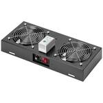 Digitus hladilna enota 2x ventilator s termostatom črna DN-19 FAN-2-WM-T-SW