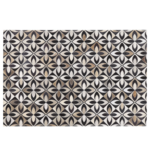Beliani Usnjena patchwork preproga 140 x 200 cm večbarvna ISHAN