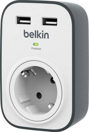 Belkin BSV103vf 1 prenapetostna zaščita z 2 USB vtičnicama