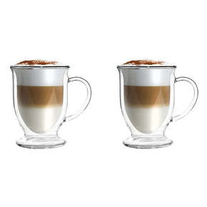 Komplet 2 dvostenskih skodelic za kavo Vialli Design