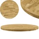 shumee Površina za mizo trden hrastov les okrogla 44 mm 600 mm