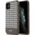 Ovitek DKNY PU Leather Repeat Pattern Bottom Stripe MagSafe Case for iPhone 11 Brown (DKHMN61PSOSPW)