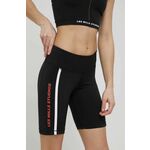 Kratke hlače za vadbo Reebok žensko, - črna. Kratke hlače za vadbo iz kolekcije Reebok. Model izdelan iz elastičnega materiala s ploskimi šivi.