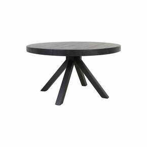 Črna okrogla jedilna miza 140x140 cm Muden – Light &amp; Living
