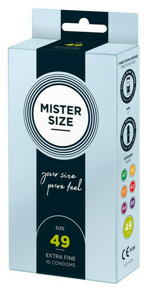 Mister Size tanek kondom - 49mm (10 kosov)