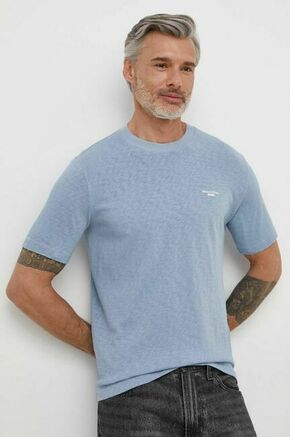 Bombažna kratka majica Marc O'Polo moški - modra. Kratka majica iz kolekcije Marc O'Polo
