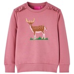 vidaXL Otroški pulover malina 104