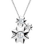 Preciosa Zvezdasta srebrna ogrlica Orion 5245 00 (veriga, obesek) srebro 925/1000