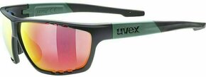 Očala Uvex črna barva - črna. Sončna očala iz kolekcije Uvex. Model s enobarvnimi stekli in okvirji iz plastike. Ima filter UV 400.