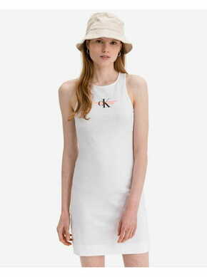 Calvin Klein Ženska Urban Logo Obleka Bela XS