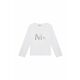 Otroška bombažna majica z dolgimi rokavi Michael Kors bela barva - bela. Majica z dolgimi rokavi iz kolekcije Michael Kors. Model izdelan iz pletenine z nalepko.