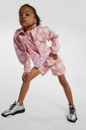 Otroške kratke hlače iz jeansa Marc Jacobs roza barva - roza. Otroški kratke hlače iz kolekcije Marc Jacobs. Model izdelan iz jeansa. Model iz izjemno udobne tkanine z visoko vsebnostjo bombaža.