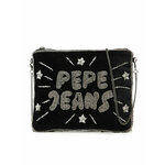 Torbica Pepe Jeans črna barva - črna. Majhna torbica iz kolekcije Pepe Jeans. Model na zapenjanje, izdelan iz tekstilnega materiala.