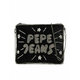 Torbica Pepe Jeans črna barva - črna. Majhna torbica iz kolekcije Pepe Jeans. Model na zapenjanje, izdelan iz tekstilnega materiala.