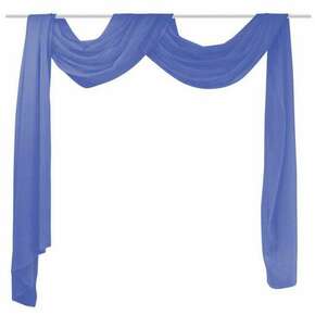 Shumee Prosojna zavesa 140x600 cm kraljevsko modre barve