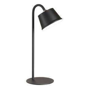 Črna LED namizna svetilka s kovinskim senčilom (višina 34 cm) Voet – Fischer &amp; Honsel