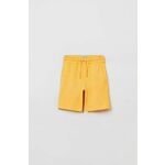 Otroške bombažne kratke hlače OVS oranžna barva - oranžna. Otroški kratke hlače iz kolekcije OVS. Model izdelan iz bombažne tkanine.