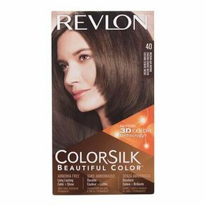 Revlon Colorsilk Beautiful Color odtenek 40 Medium Ash Brown darilni set barva za lase Colorsilk Beautiful Color 59