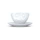 Bela porcelanasta skodelica s krožnikom 58products