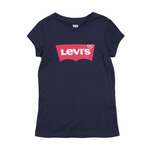 Otroški t-shirt Levi's mornarsko modra barva - mornarsko modra. Otroški T-shirt iz kolekcije Levi's. Model izdelan iz tanke, elastične pletenine.