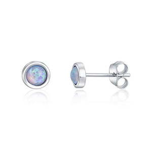 JwL Luxury Pearls Srebrni uhani s sintetičnim opalom JL0616
