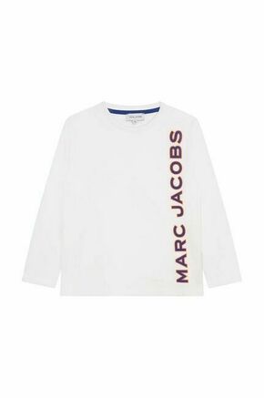 Otroška bombažna majica z dolgimi rokavi Marc Jacobs bela barva - bela. Otroške Majica z dolgimi rokavi iz kolekcije Marc Jacobs. Model izdelan iz tanke