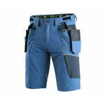CXS Working shorts CXS NAOS men’s, blue-blue, HV yellow accessories