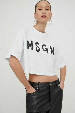 Bombažna kratka majica MSGM ženski