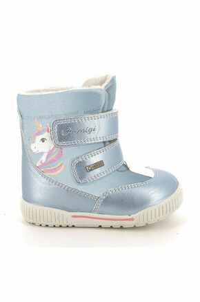 Otroški čevlji Primigi - modra. Zimski čevlji iz kolekcije Primigi. Podloženi model izdelan iz kombinacije ekološkega usnja in tekstilnega materiala.