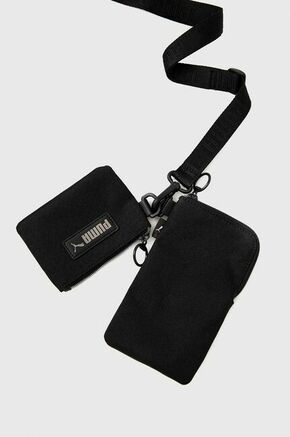 Ovitek za telefon Puma črna barva - črna. Ovitek za telefon iz kolekcije Puma. Model izdelan iz tekstilnega materiala.